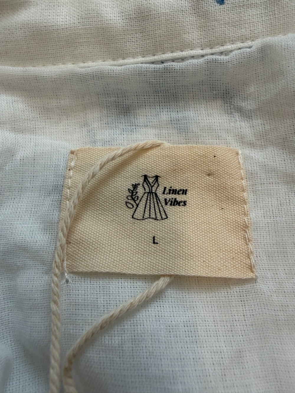 NWT Ramie Cotton Sleeveless Blue Floral Corset Buttoned Maxi Dress - Picture 9 of 15